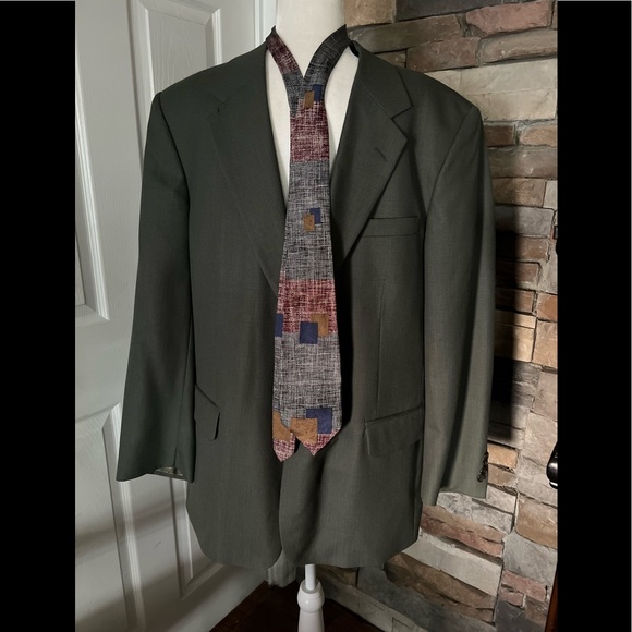 Corporate image men suit size 20” pit to pin with necktie(22) - Picture 1 of 10